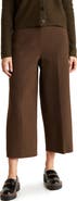 Vince Double Wool Blend Wide Leg Crop Pants