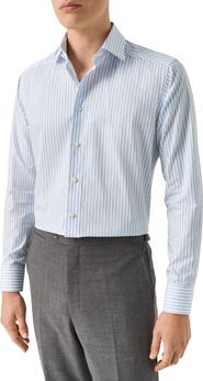 Eton Slim Fit Stripe Dress Shirt