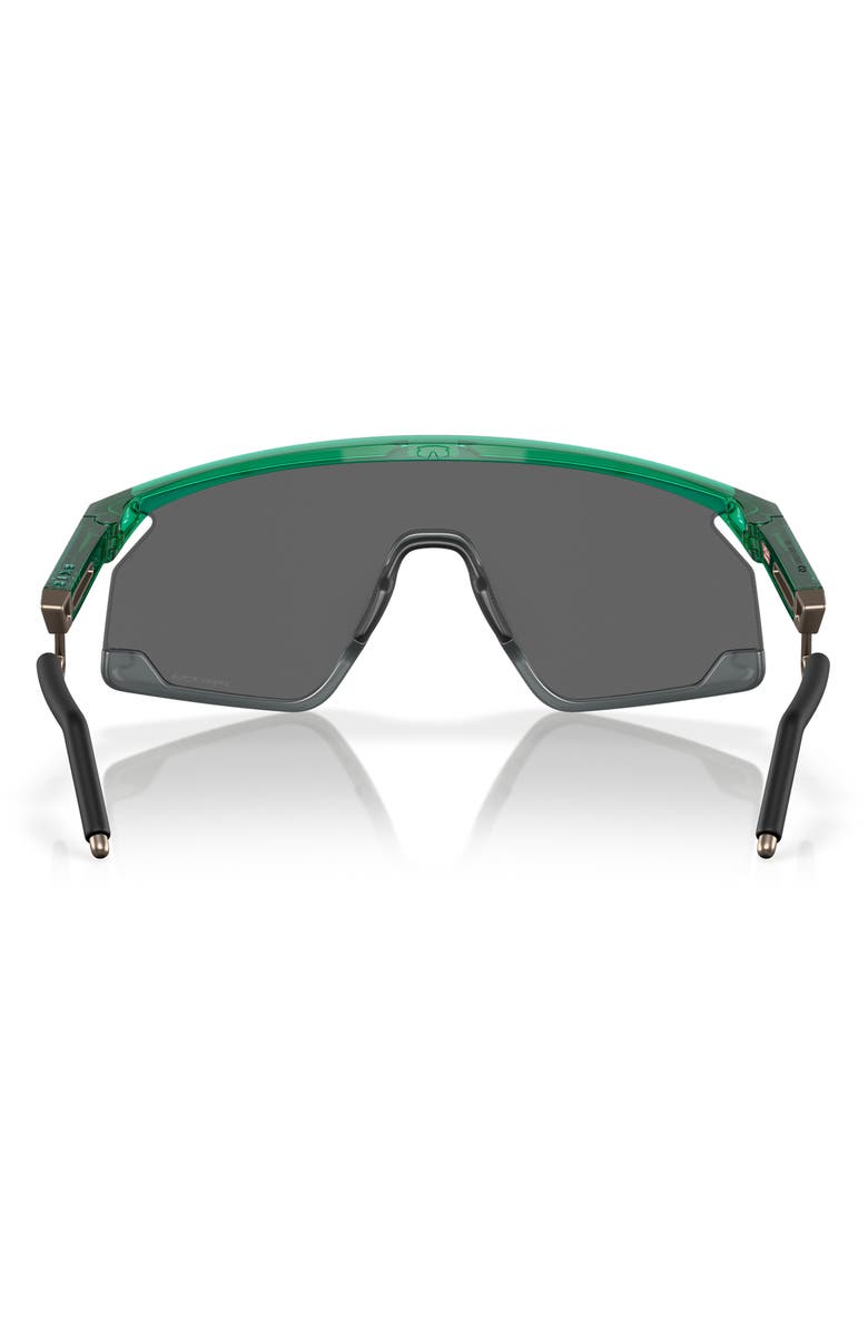 Oakley BXTR 39mm Polarized Rectangular Sunglasses, Alternate, color, Black