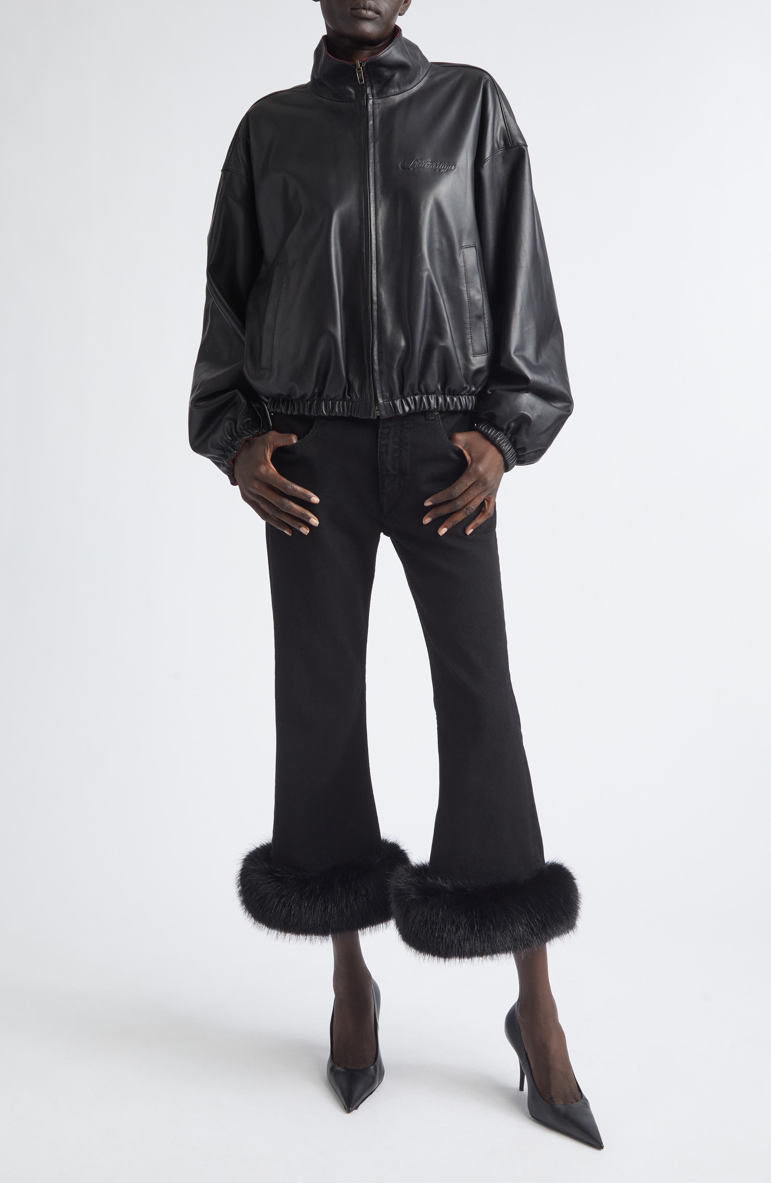 Leather Bomber Jacket - image 2