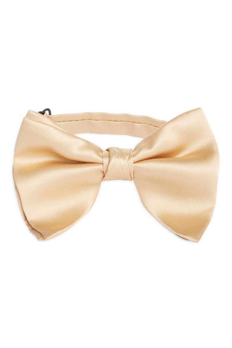 Silk Butterfly Bow Tie, Main, color, CHAMPAGNE