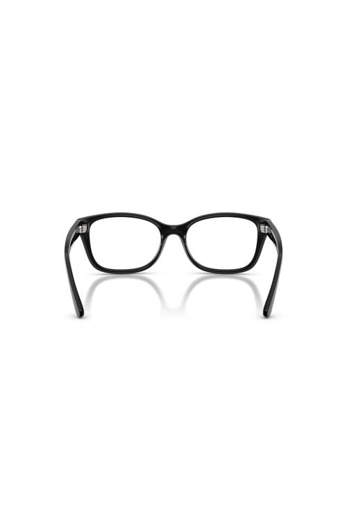 Ralph Lauren 53mm Rectangle Optical Glasses In Black