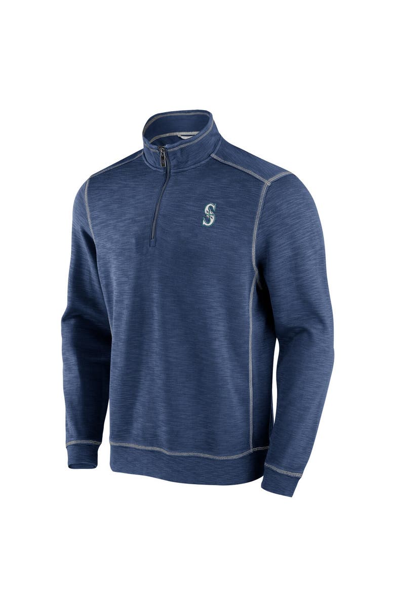 Tommy Bahama Men's Tommy Bahama Navy Seattle Mariners Tobago Bay Tri-Blend Half-Zip Jacket, Alternate, color, 
