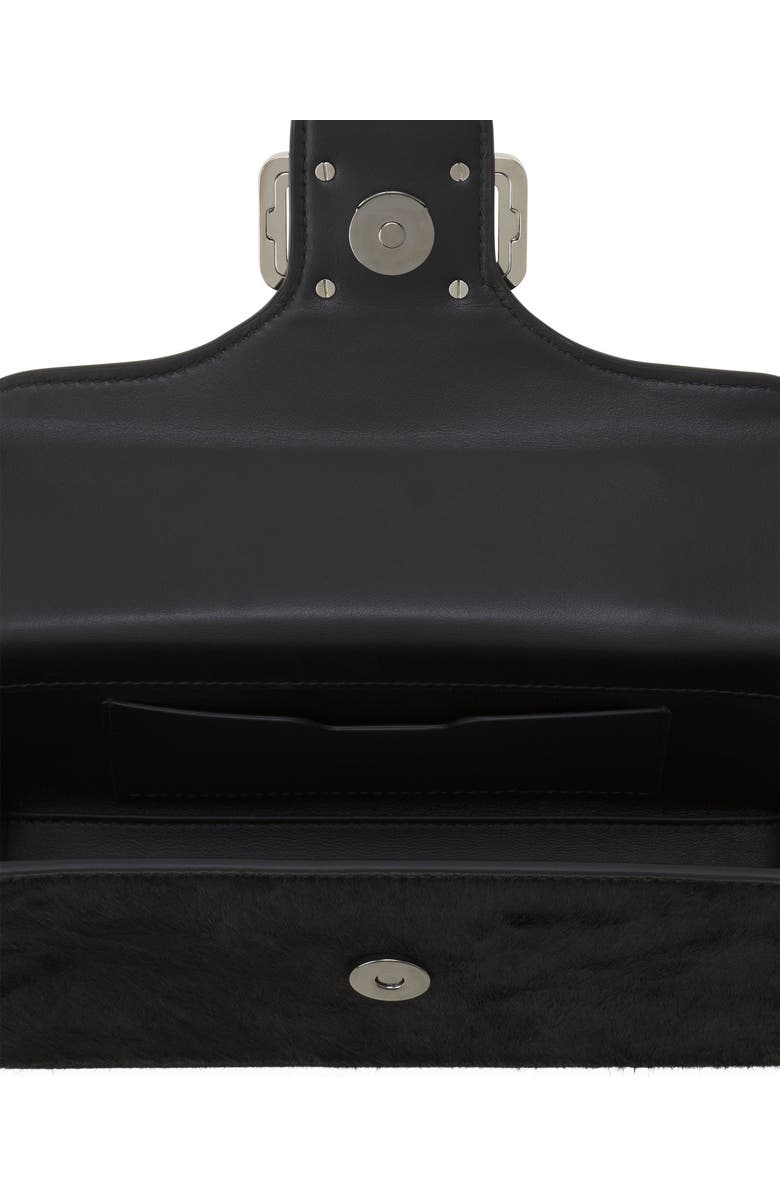 Lanvin Pencil Cat Nano Leather Bag With Pony Effect And Rhinestones, Alternate, color, Black