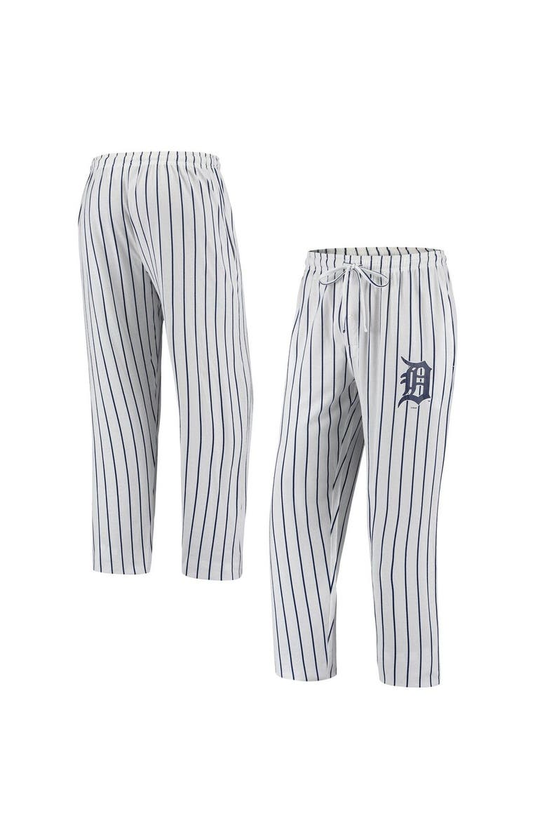 CONCEPTS SPORT Men's Concepts Sport White Detroit Tigers Vigor Pinstripe Pants, Main, color, 