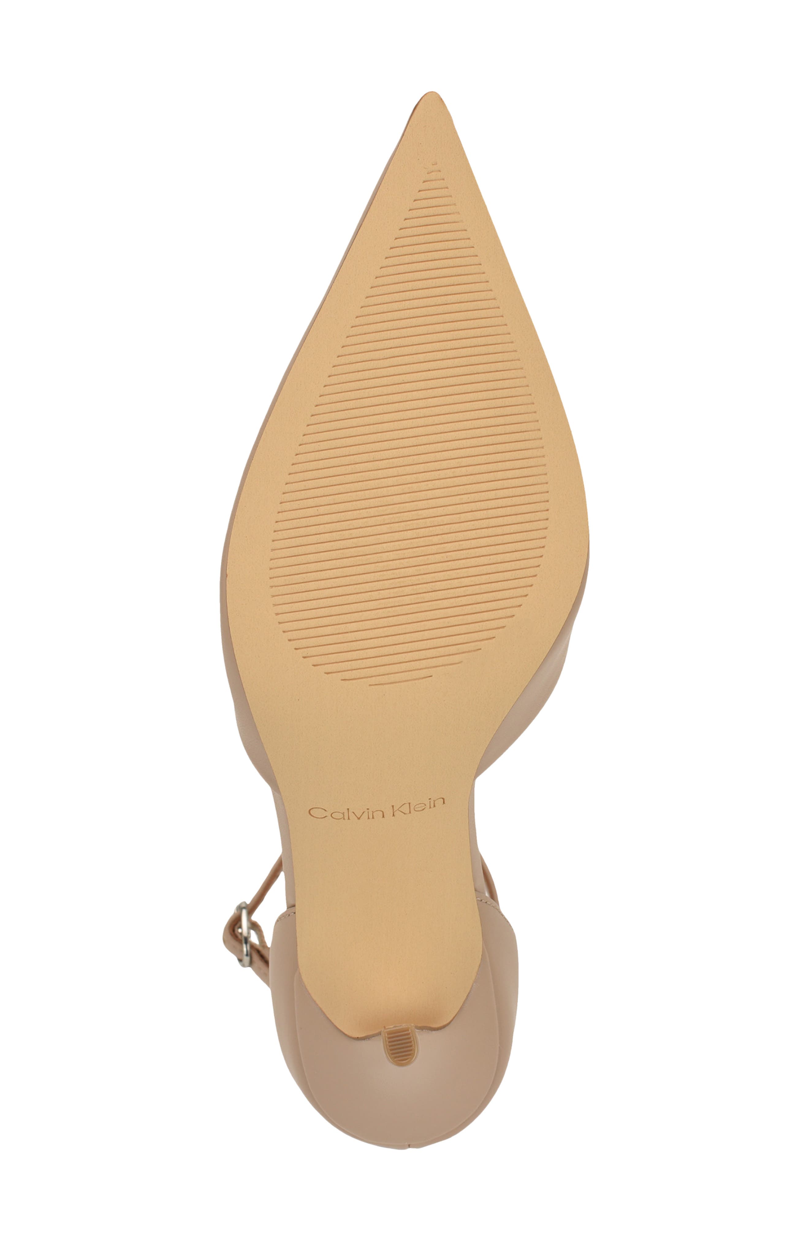 Olettia Ankle Strap Pointed Toe Pump, Alternate, color, LIGHT NATURAL