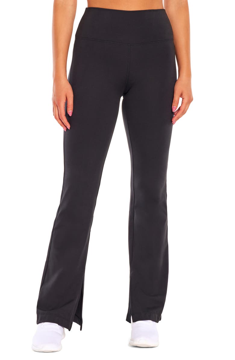 BALANCE COLLECTION Jia Slit Hem Bootcut Leggings, Main, color, 