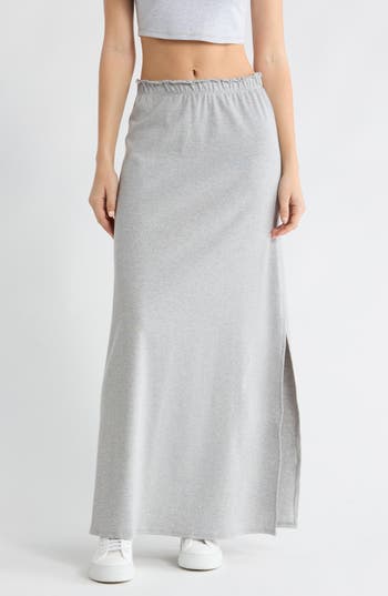 GO COUTURE Ruffle Maxi Skirt in Moonstruck at Nordstrom Rack, Size Large