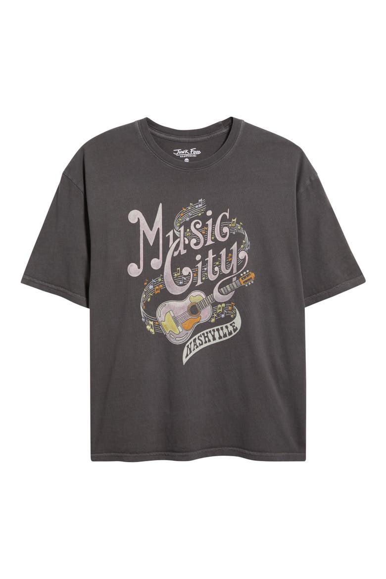 Music City Nashville Graphic T-Shirt, Alternate, color, VINTAGE BLACK