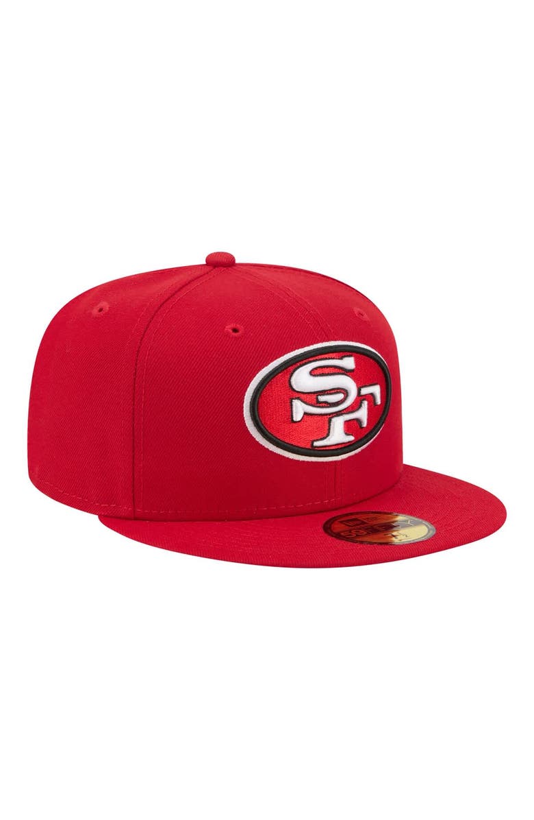 New Era Men's New Era Scarlet San Francisco 49ers 59FIFTY Fitted Hat, Alternate, color, Scarlet