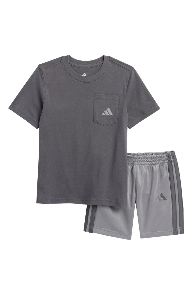 adidas Kids' Logo T-Shirt & Shorts, Main, color,