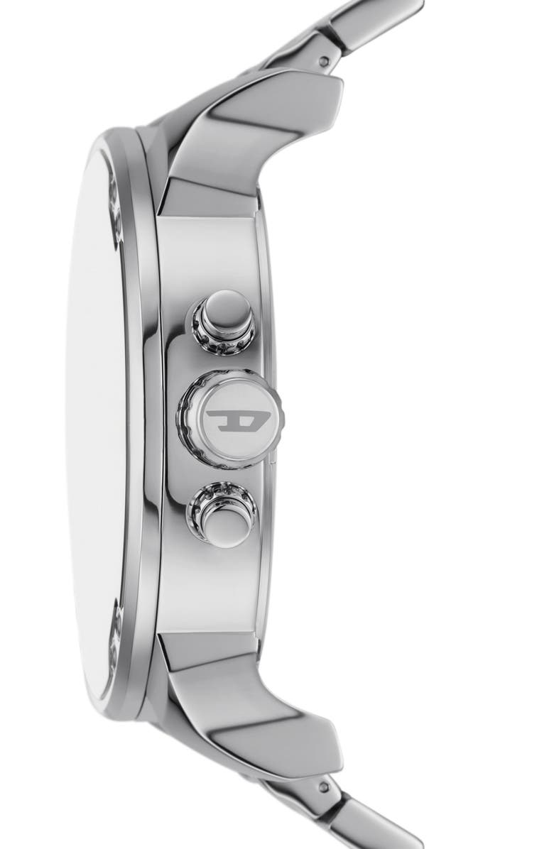 DIESEL<sup>®</sup> Mr. Daddy 2.0 Chronograph Quartz Bracelet Watch, 57mm, Alternate, color, Silver
