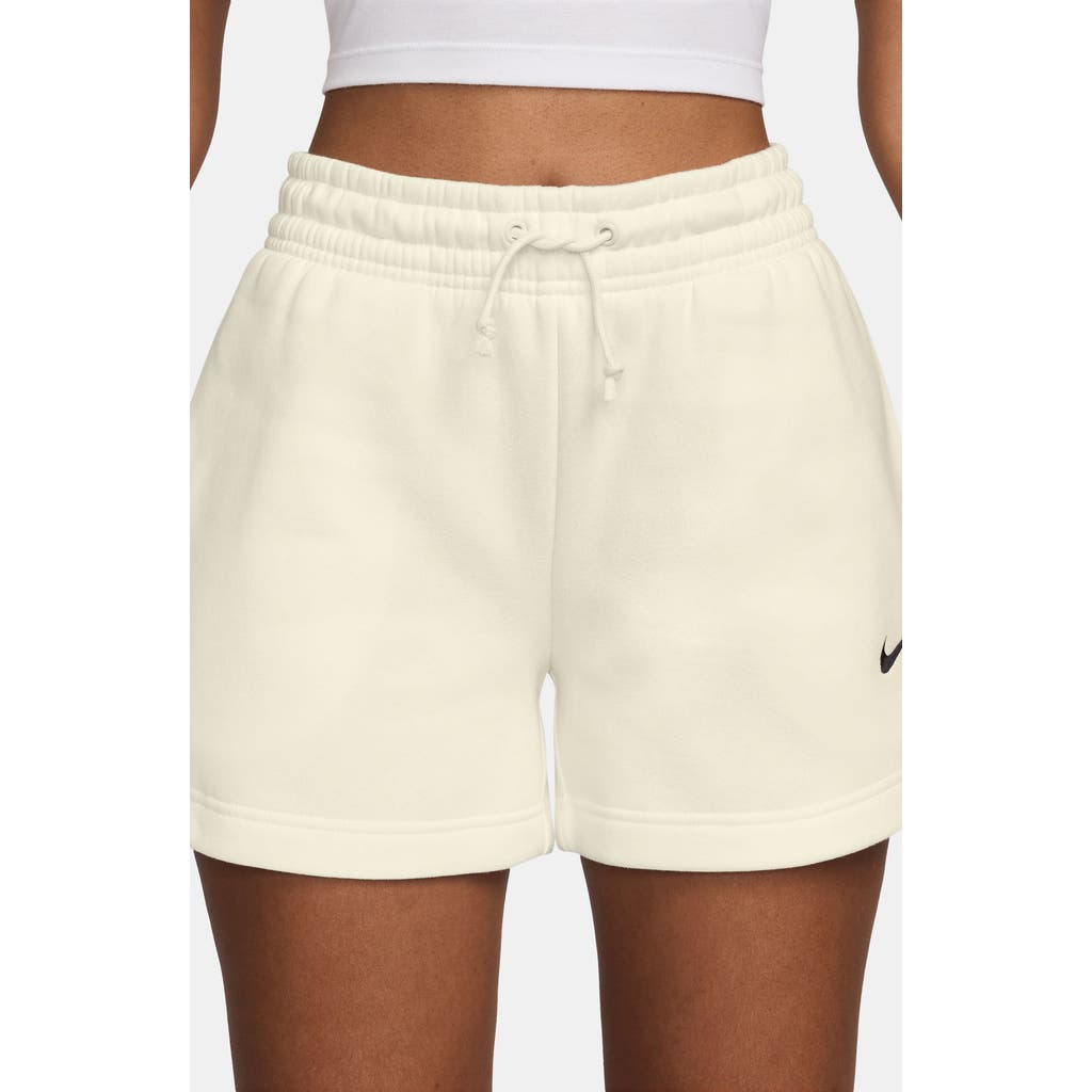 Nike Sportswear Phoenix Fleece Mid-rise 4-inch Shorts In White
