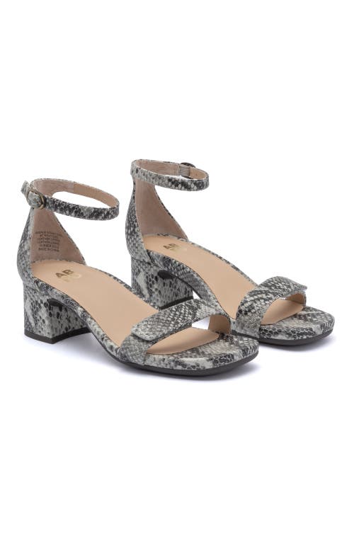 Abeo Avenue Strap Heels In Snake Print - Regular