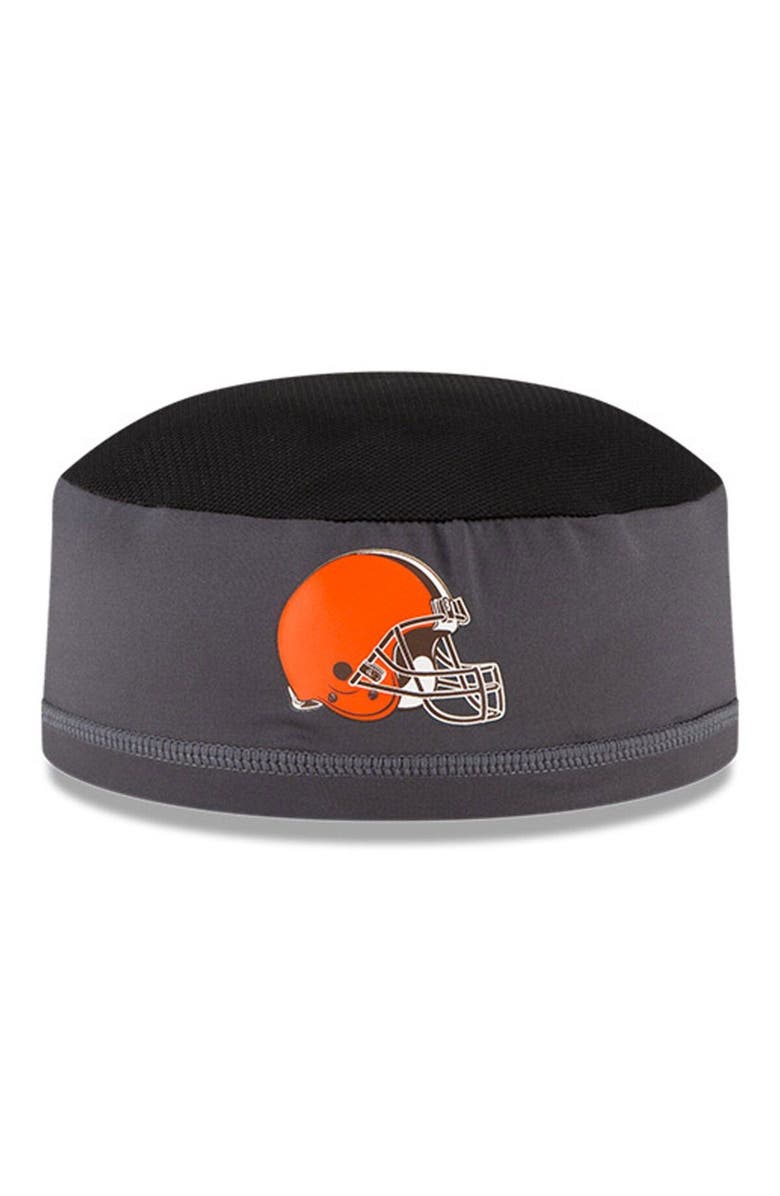 New Era Men's New Era Graphite Cleveland Browns NFL Training Skully Cap, Alternate, color,