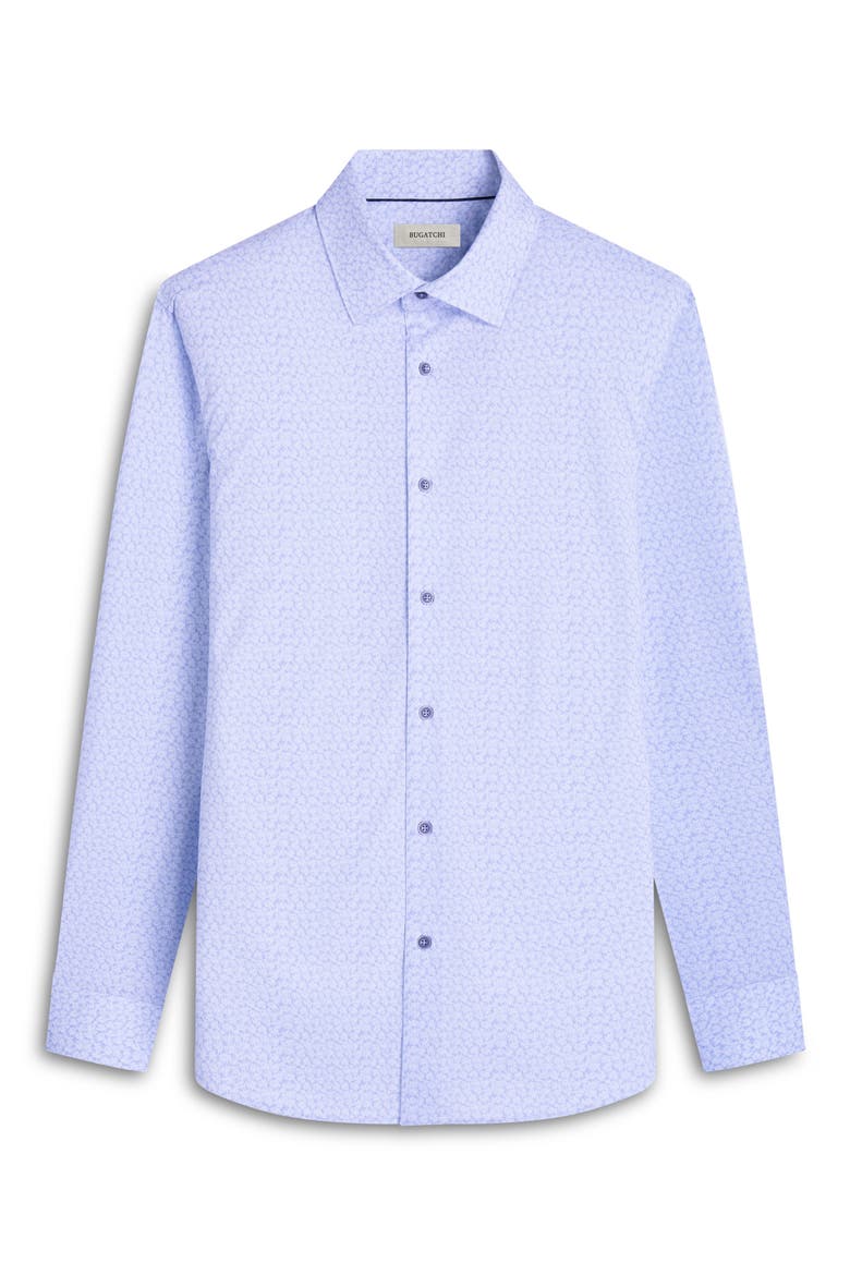 James OoohCotton® Leaf Print Button-Up Shirt, Alternate, color, AIR BLUE