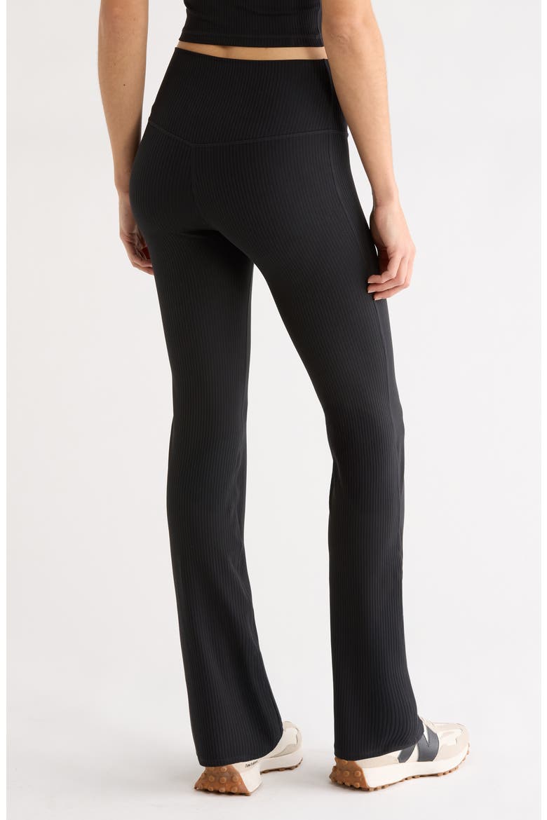 Thrive Rib Bootcut Pants, Alternate, color, BLACK