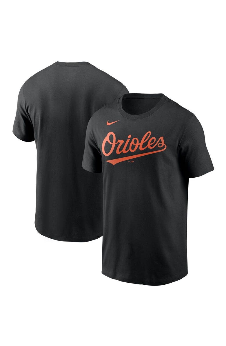 Nike Men's Nike Black Baltimore Orioles Team Wordmark T-Shirt, Main, color, 