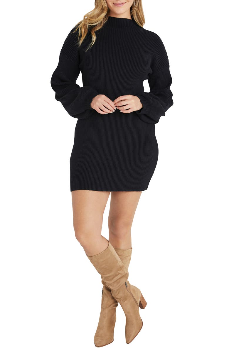 VICI Collection Funnel Neck Ribbed Sweater Dress, Main, color,