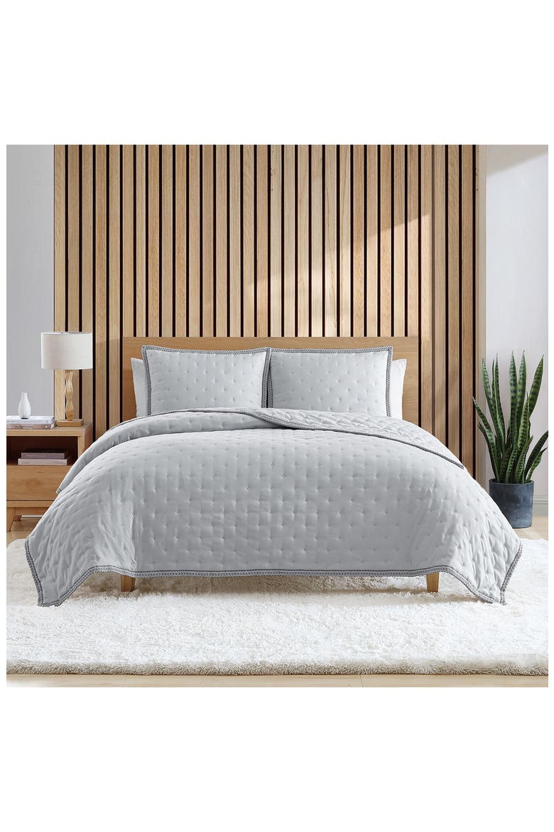 Devon UGGBraid Quilt & Shams Set, Alternate, color, GRAY VIOLET
