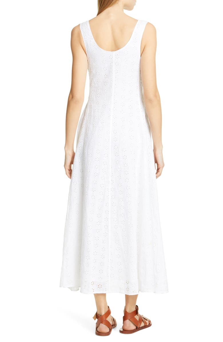 Polo Ralph Lauren Eyelet Linen Maxi Dress, Alternate, color, 