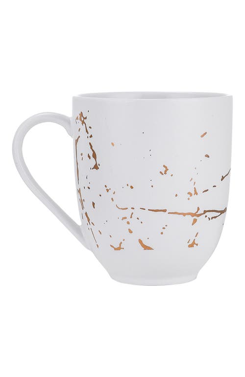 Stone Lain Zora Porcelain 4-piece Mug Set In White