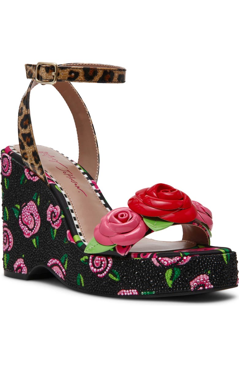 Betsey Johnson Lizzette Wedge Sandal, Main, color,