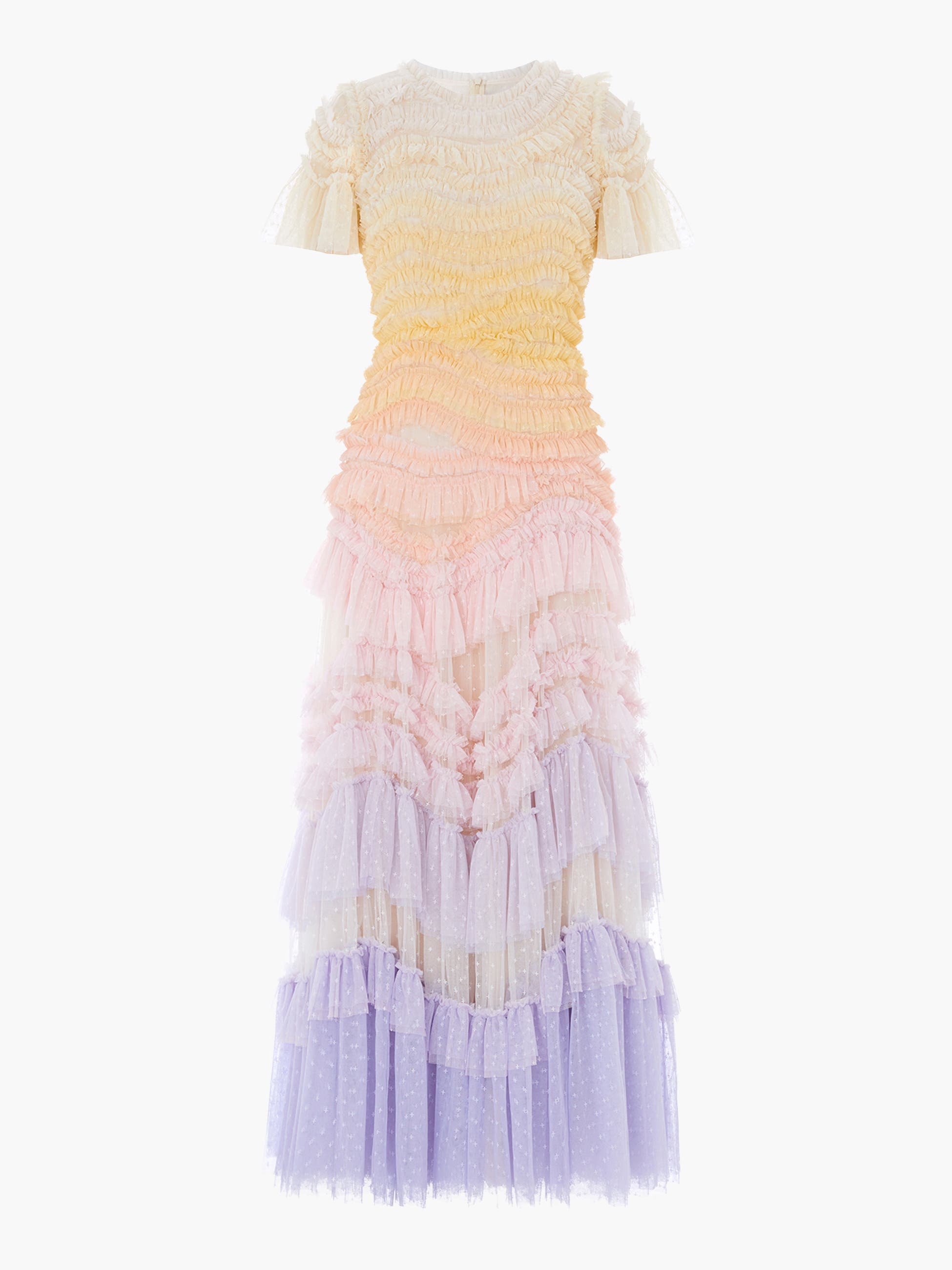 Wild Rose Ombre Short Sleeve Gown - image 2