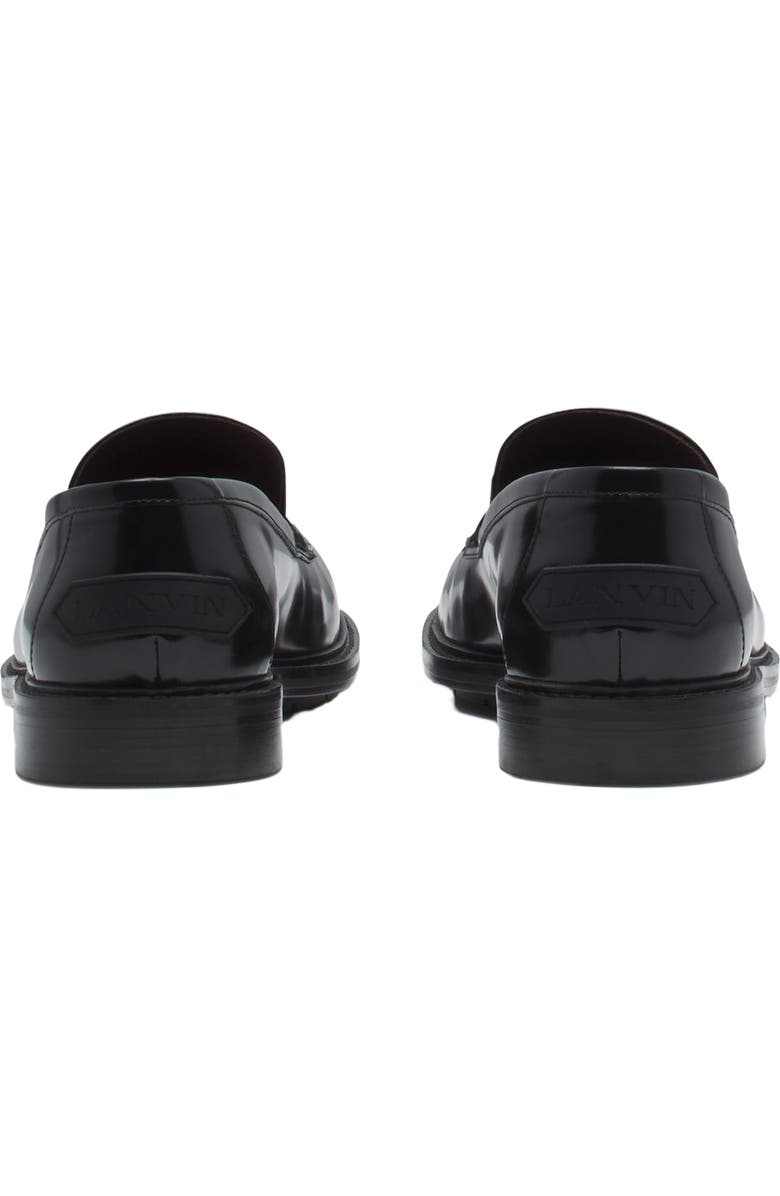 Lanvin SPINTO LOAFERS IN GLOSSY LEATHER, Alternate, color,