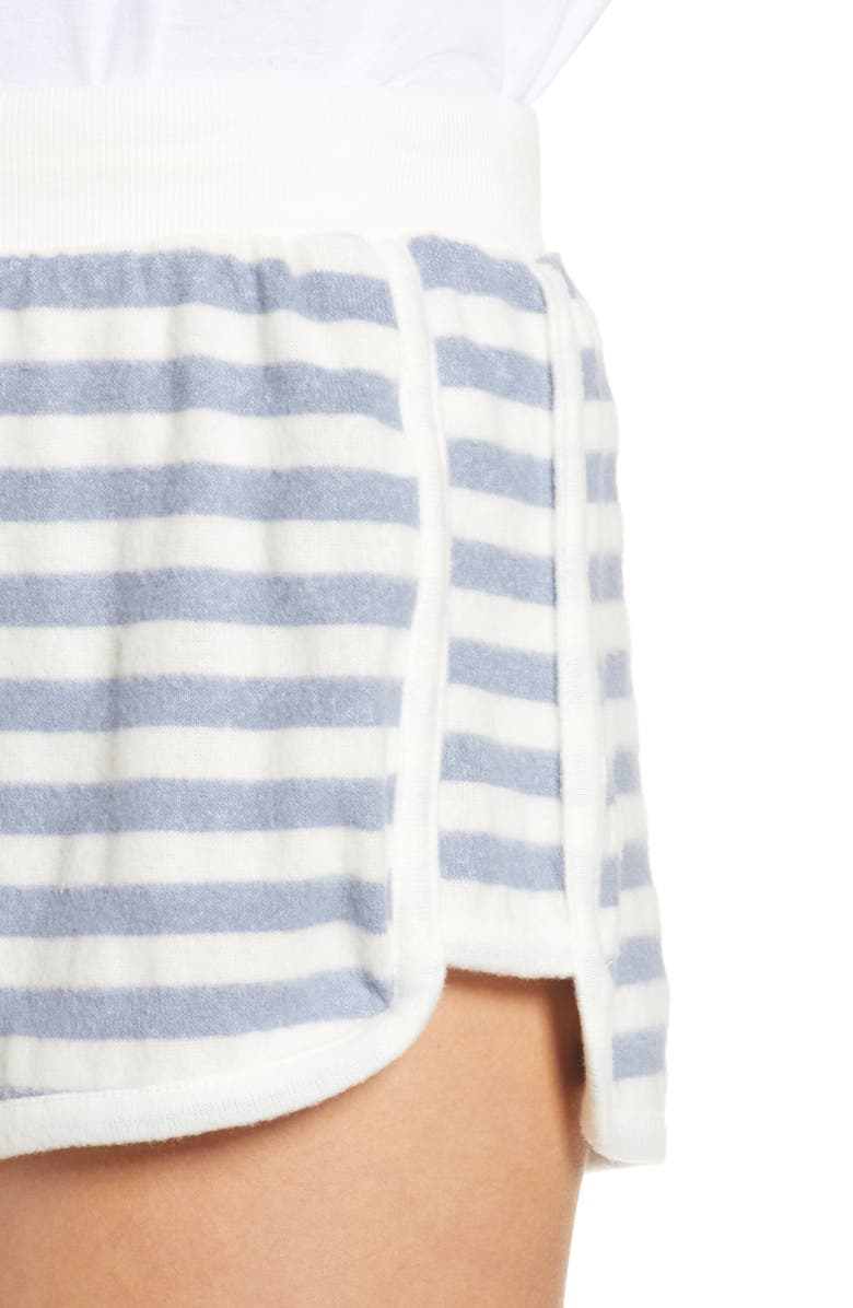 Vintage Havana Stripe Hacci Pajama Shorts, Alternate, color, 