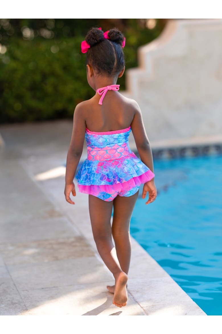 Swim With Mermaids Tulle Two Piece Swimsuit, Alternate, color, Blue