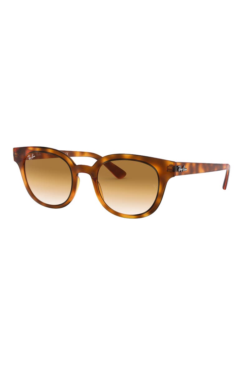 50mm Cat Eye Sunglasses, Alternate, color, YELLOW HAVANA/ BROWN GRADIENT