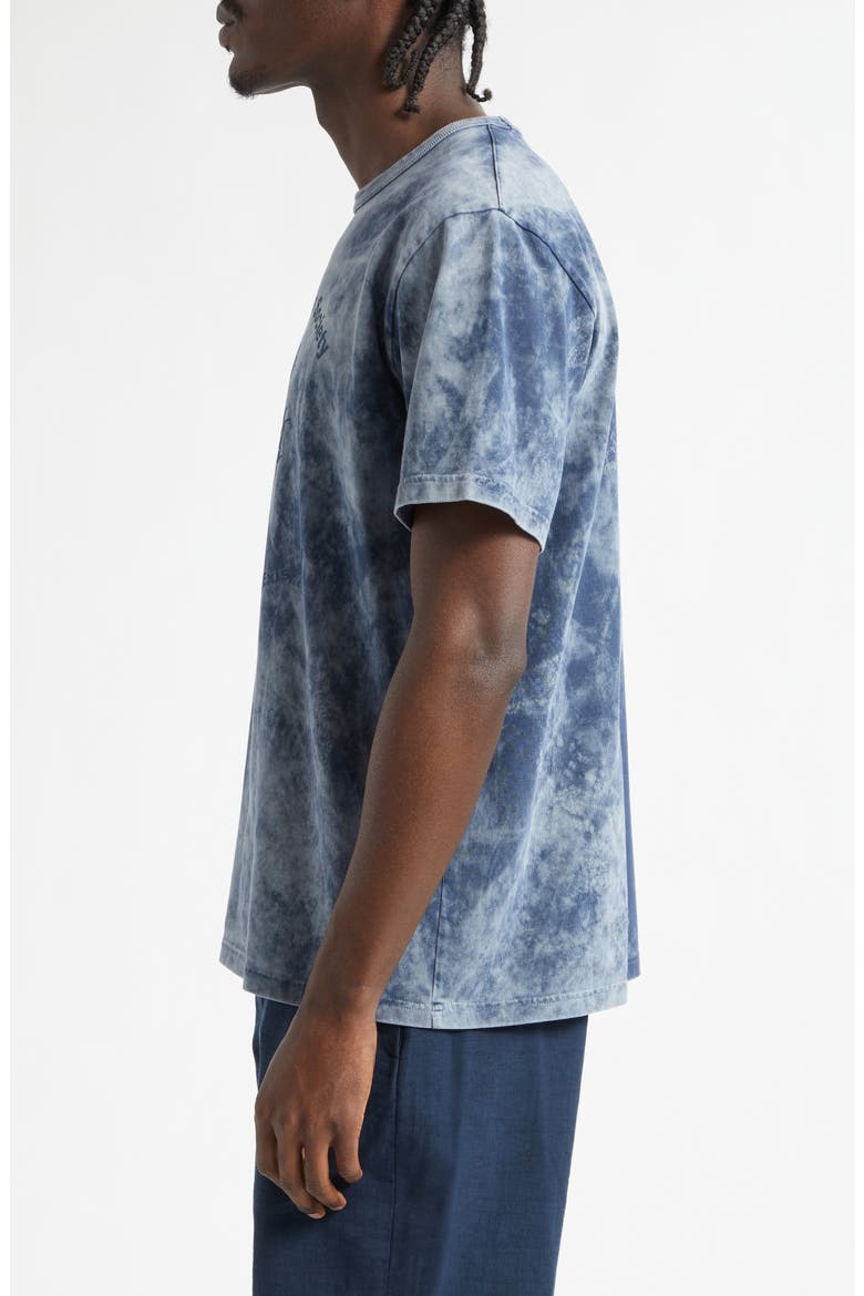 Lake Print Cotton T-Shirt, Alternate, color, NAVY