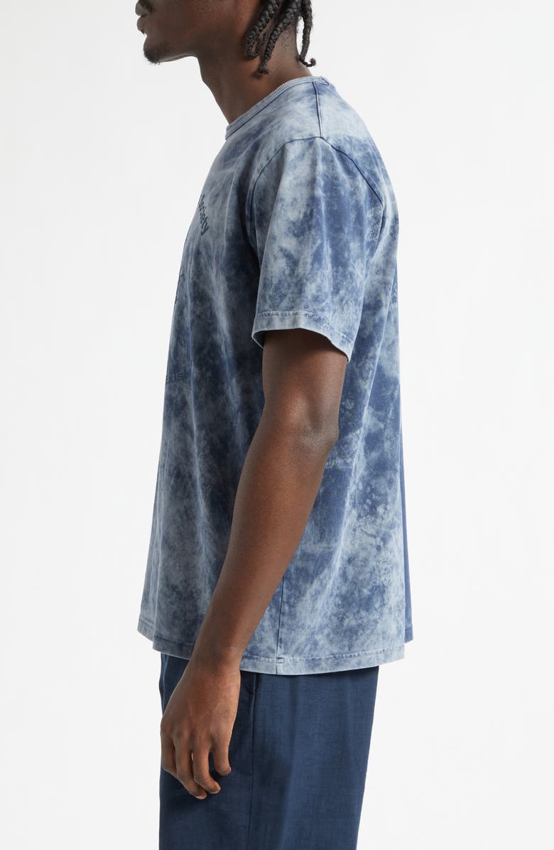 PALMES Lake Print Cotton T-Shirt, Alternate, color, Navy