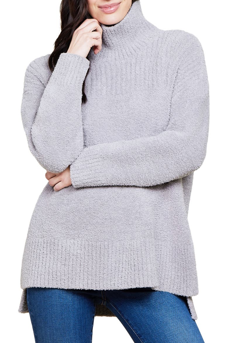 CozyChic™ High-Low Pullover, Main, color, DOVE GRAY