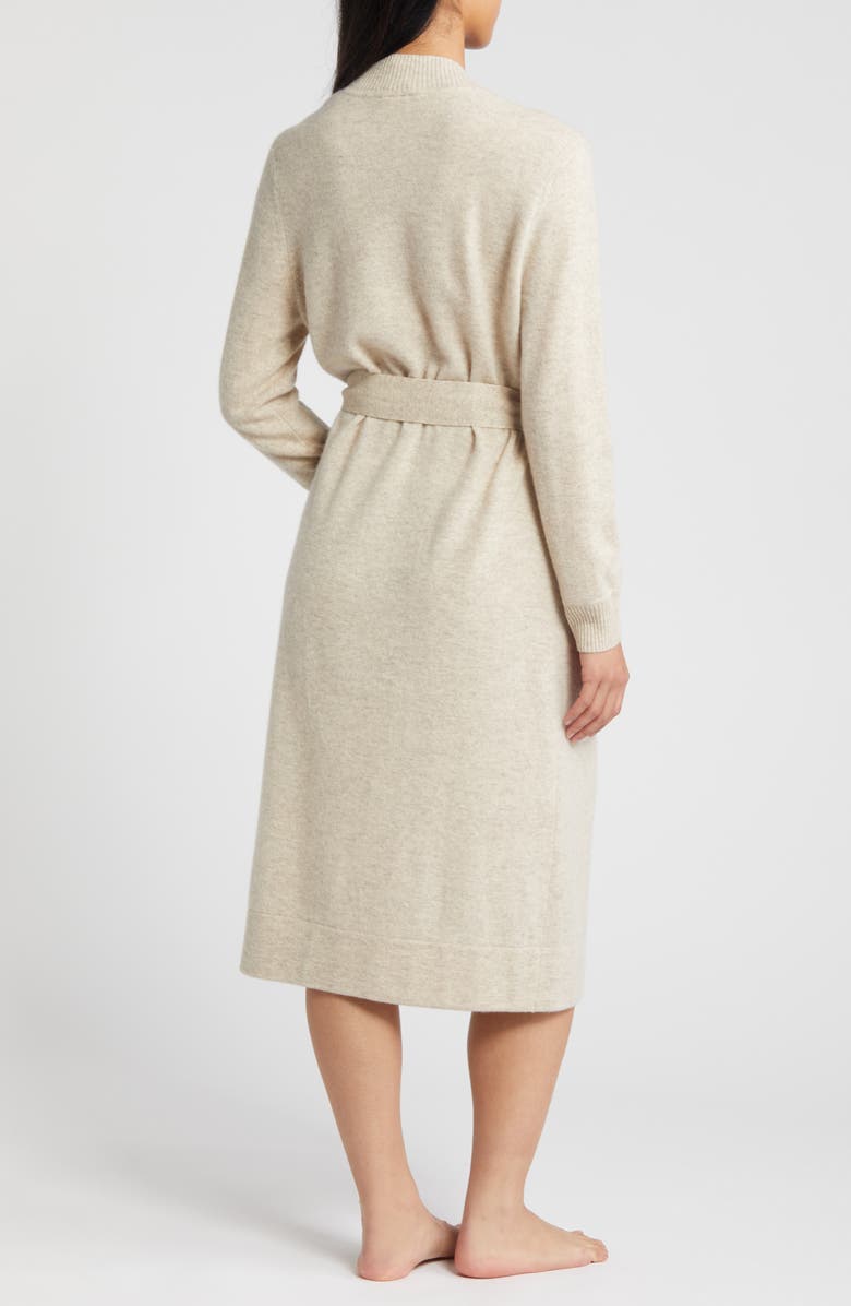 Nordstrom Cashmere Robe, Alternate, color, Beige Oatmeal Light Heather