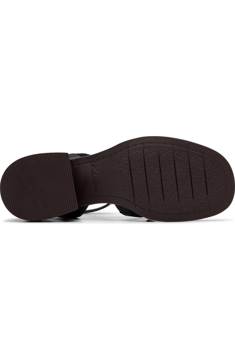 Clarks<sup>®</sup> Morwyn Block Heel Sandal, Alternate, color, Black Leather