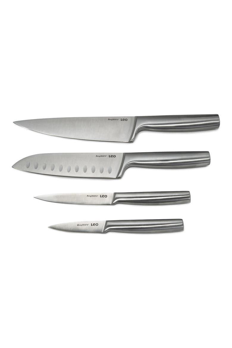 Leo Legacy 4-Piece Knife Set, Main, color, SILVER