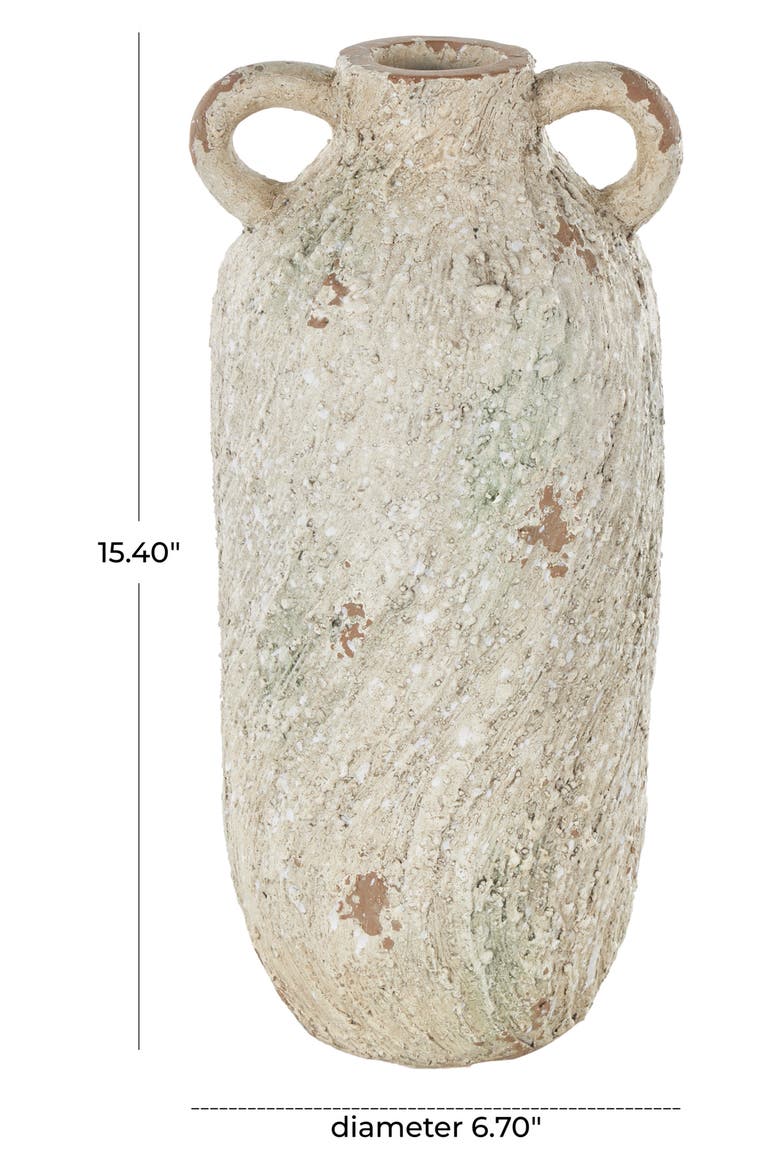 Cream Magnesium Oxidized Vase, Alternate, color, CREAM