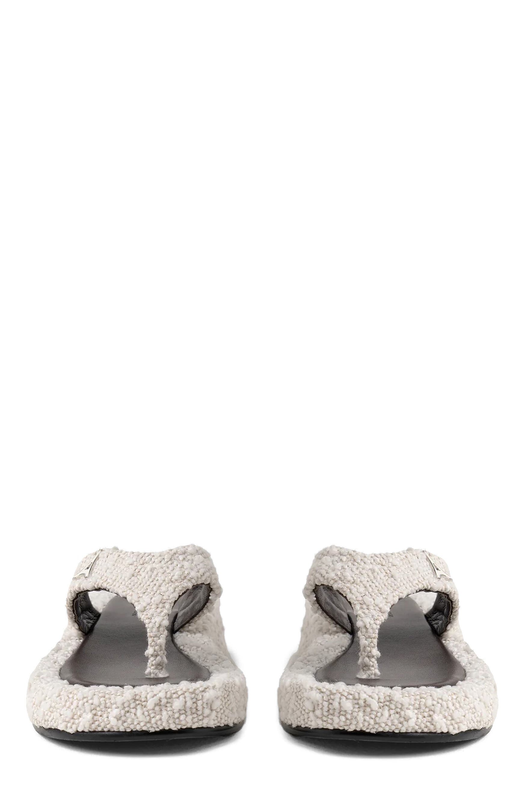 Rosalie Boucle Flatform Sandals, Alternate, color, Off White/Brown
