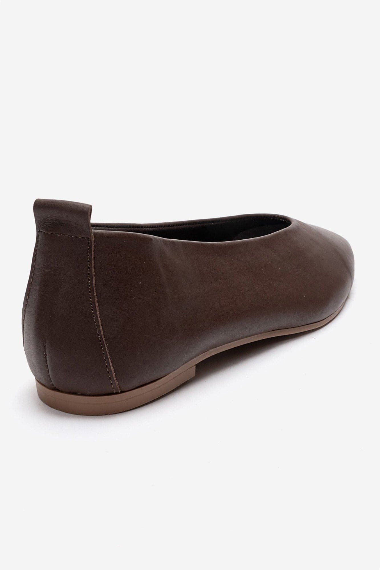 Jenas Leather Ballet Flat, Alternate, color, Brown