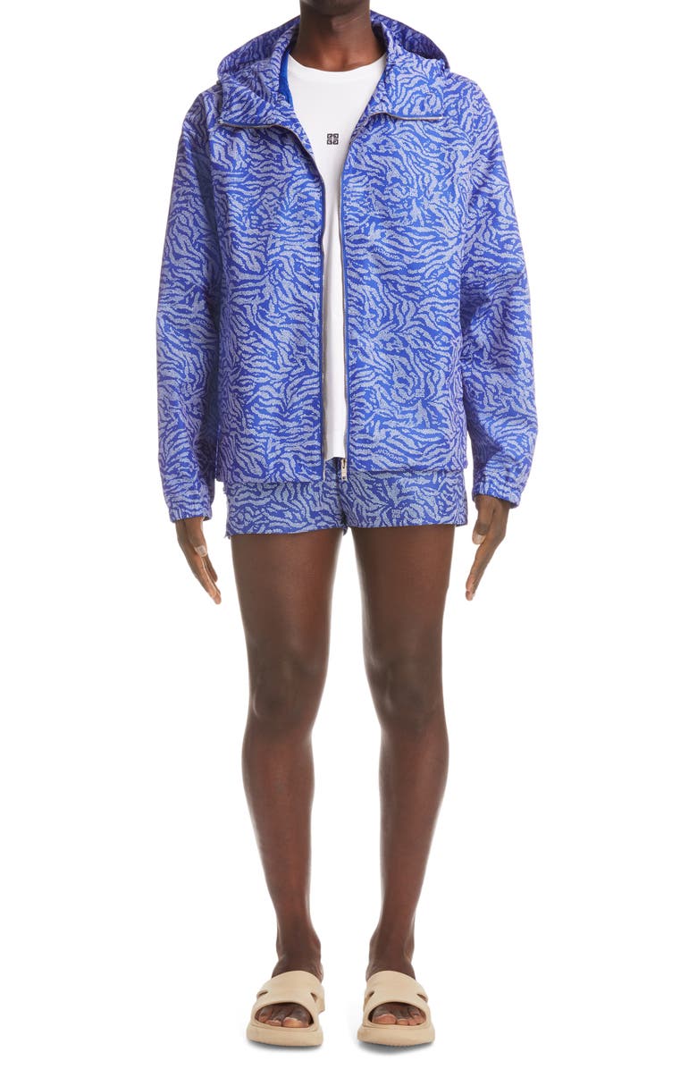 Givenchy Zebra Print Swim Trunks, Alternate, color, 