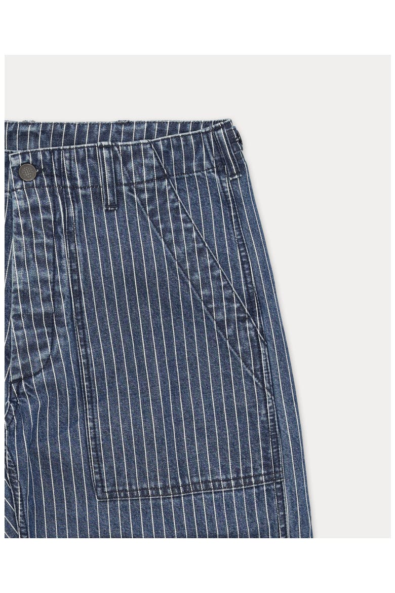 Newfatigue Pinstripe Fatigue Denim Trousers, Alternate, color, Bleach Wash