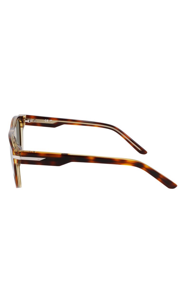 Nike Crescent III 54mm Round Sunglasses, Alternate, color, Tortoise / Green