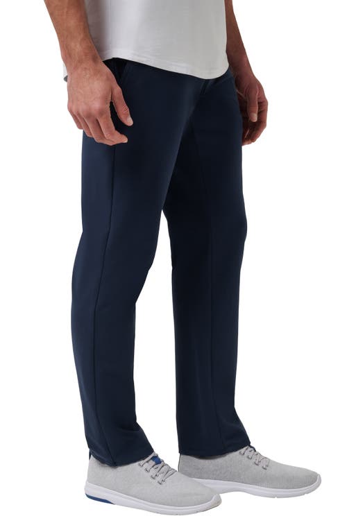 Travismathew Legacy Stretchknit Flat Front Chinos In Total Eclipse