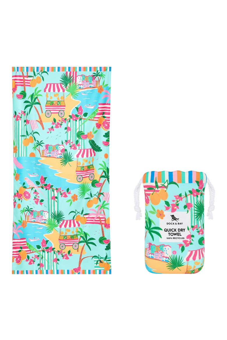 Quick Dry Beach Towel, Main, color, SWEET ESCAPE