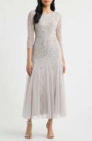 Pisarro Nights Beaded Tulle A-Line Gown