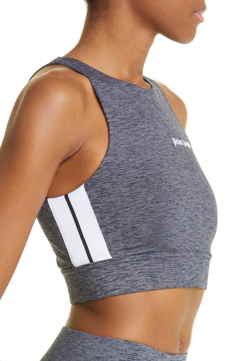 Palm Angels College Crop Cotton Muscle Tank, Alternate, color,