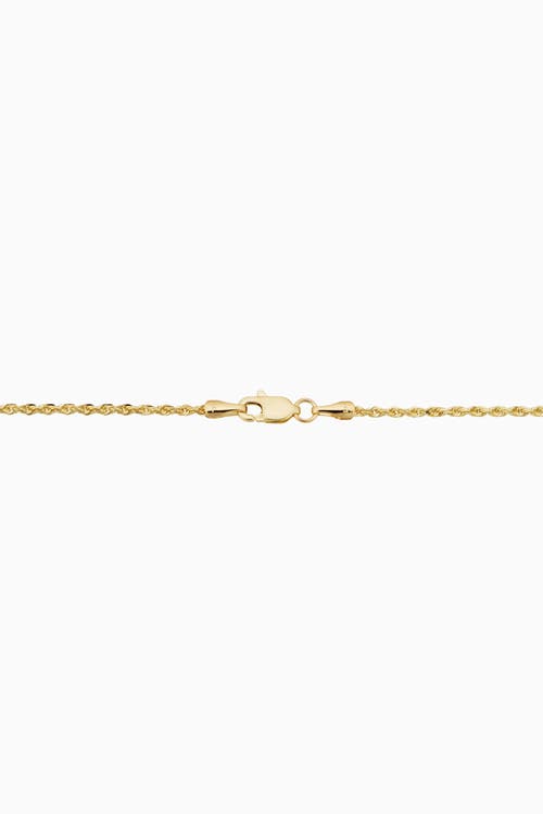 Oradina 10k Gold Roman Rope Anklet In Yellow Gold