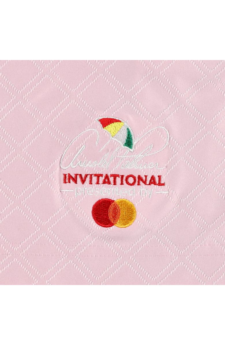 PUMA Men's Puma  Pink Arnold Palmer Invitational Tipped Jacquard Polo, Alternate, color, Pink